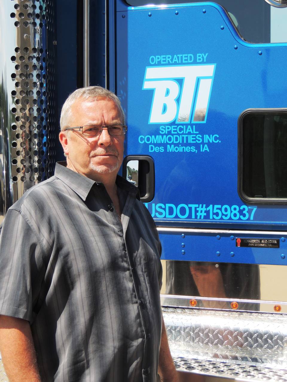 Photo of BTI trucking owner Tom Trusty.